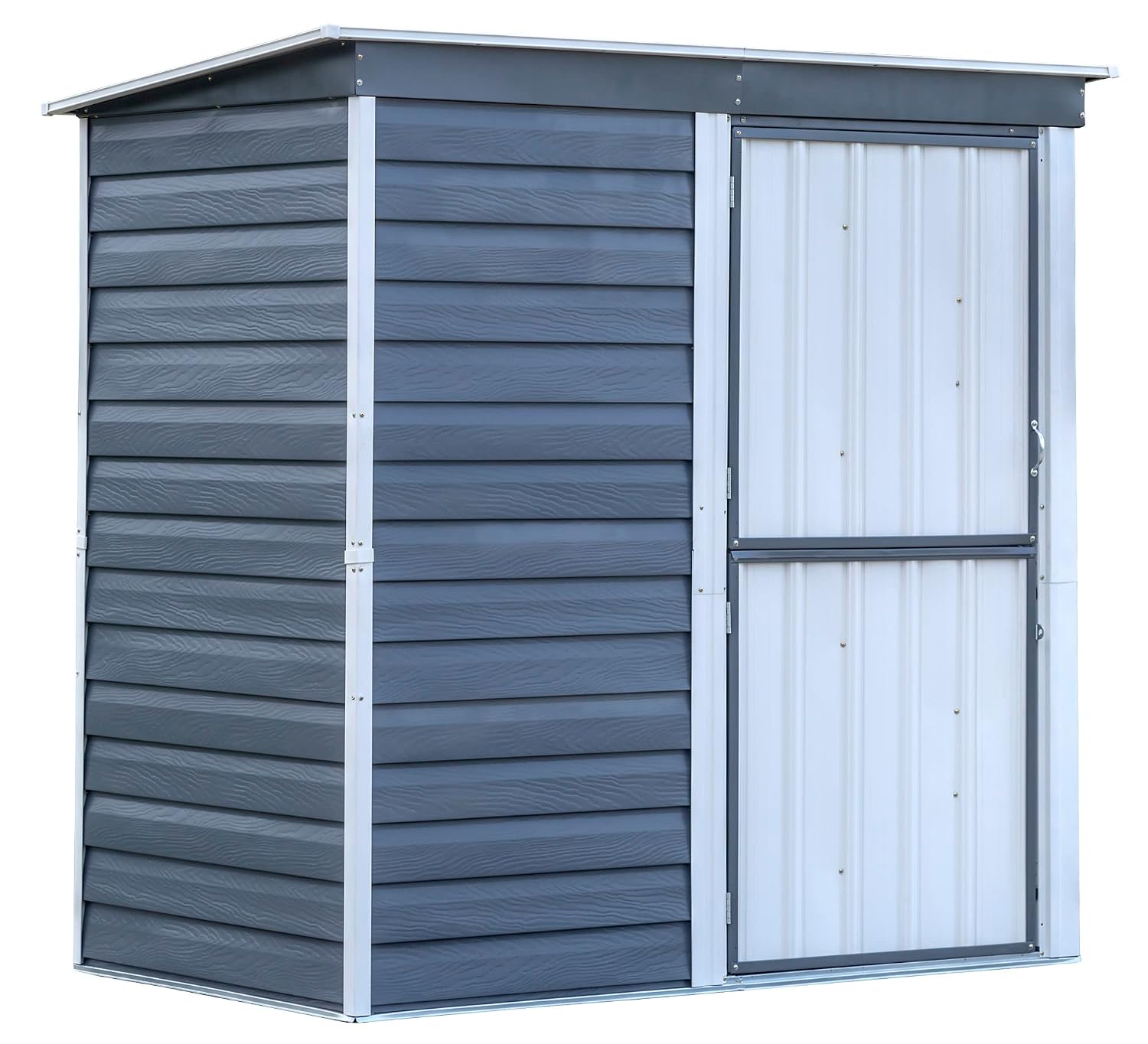 Gardening Tools Storage - Kompakt Galvaniz Çelik Depolama Kulübesi, Beşgen