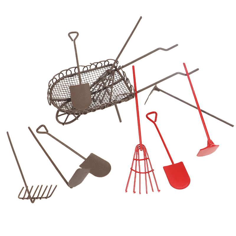 Gardening Tools Spade - 1/12 Dollhouse Simülasyon Bahçe Aletleri Kiti