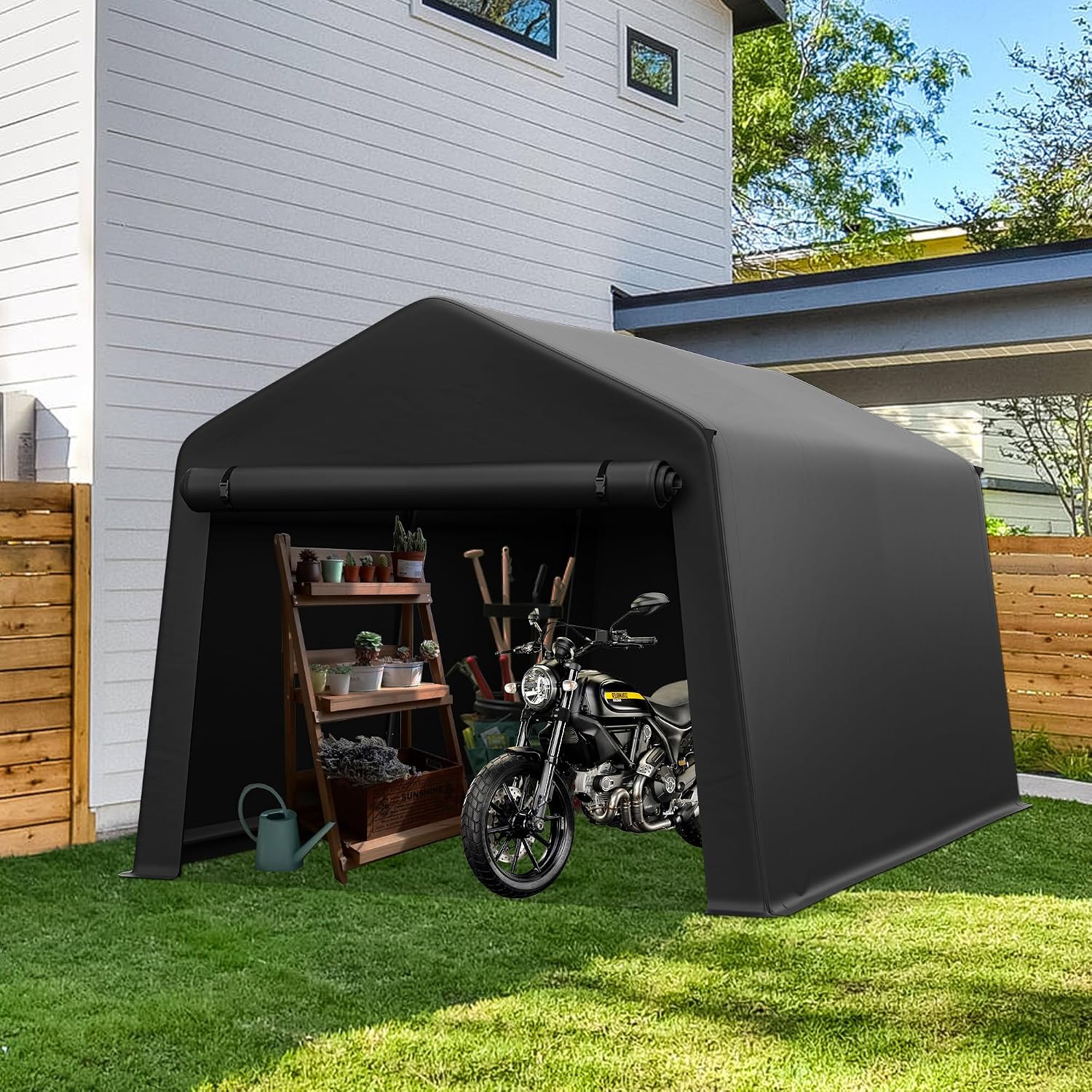 Gardening Tools Storage - Taşınabilir Açık Hava Depolama Kulübesi 8x14FT