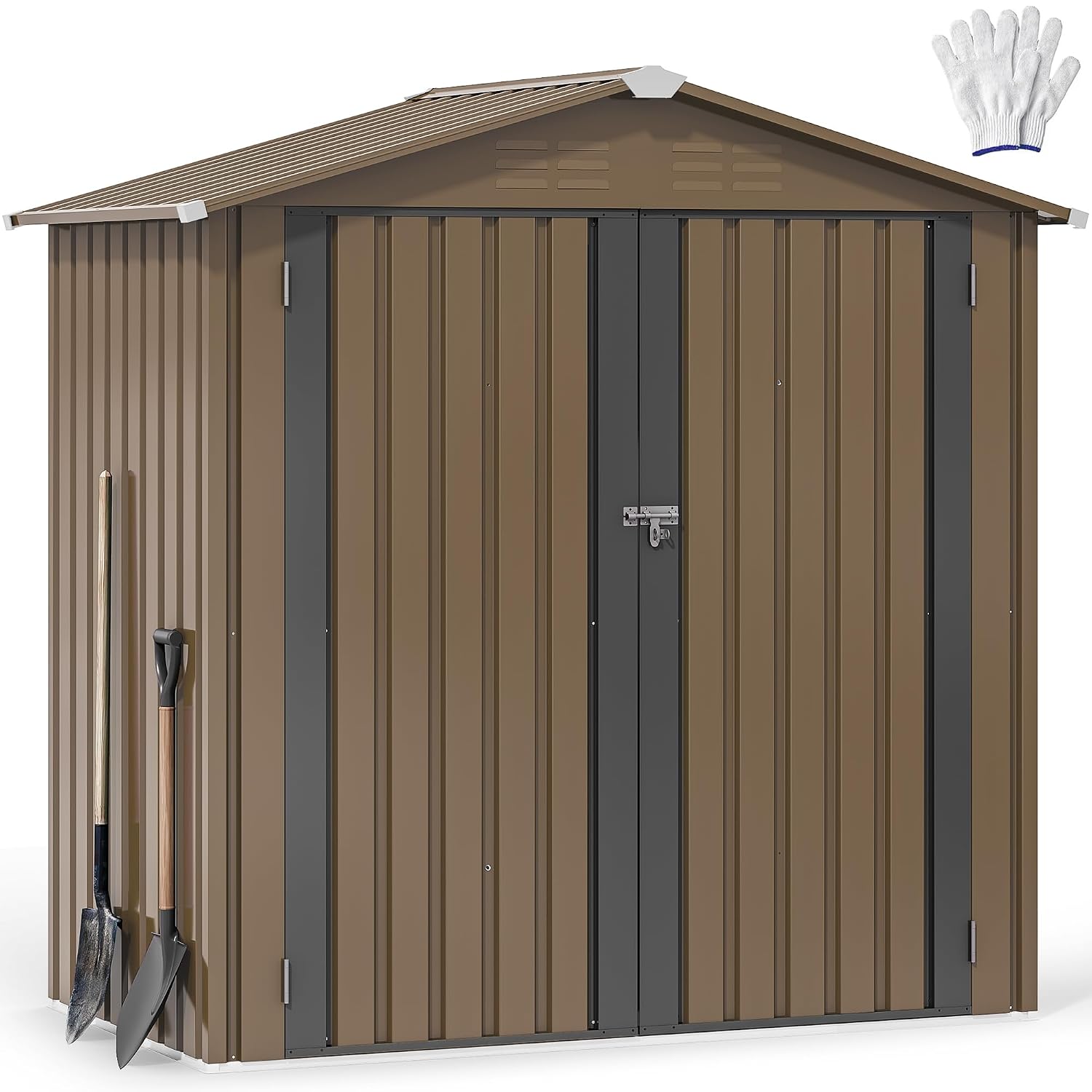 6x4ft Metal Dış Mekan Depolama - Gardening Tools Storage incelemesi ve fiyatı