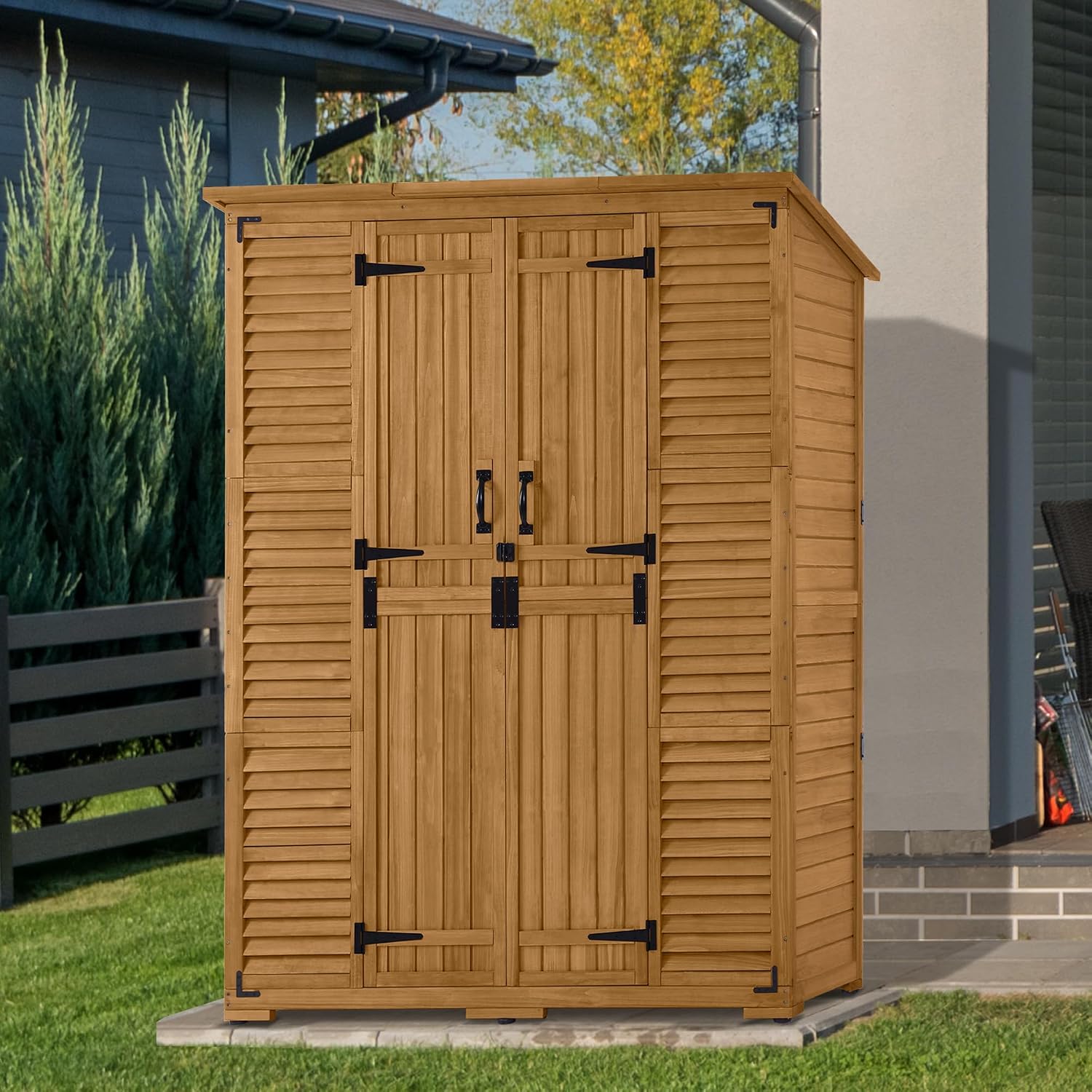 Raflı Dış Mekan Depolama Dolab - Gardening Tools Storage incelemesi ve fiyatı