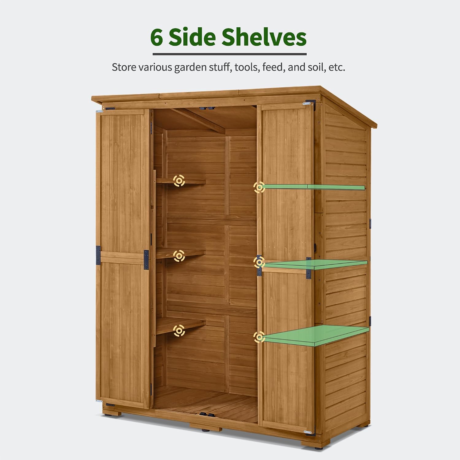 Raflı Dış Mekan Depolama Dolab - Gardening Tools Storage incelemesi ve fiyatı