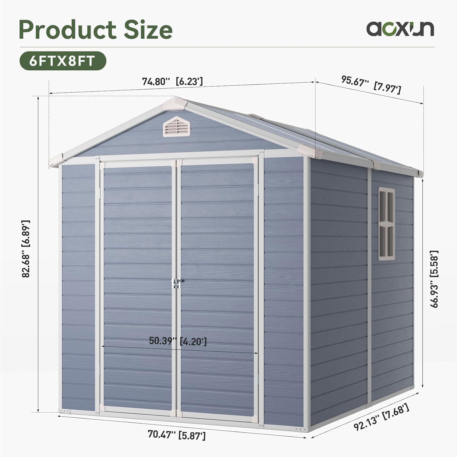 6x8 FT Dış Mekan Depolama Kulü - Gardening Tools Storage incelemesi ve fiyatı