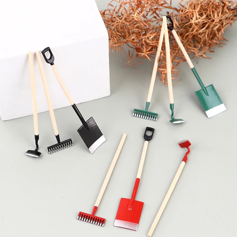 3 adet 1:12 Dollhouse Minyatür - Gardening Tools Spade incelemesi ve fiyatı